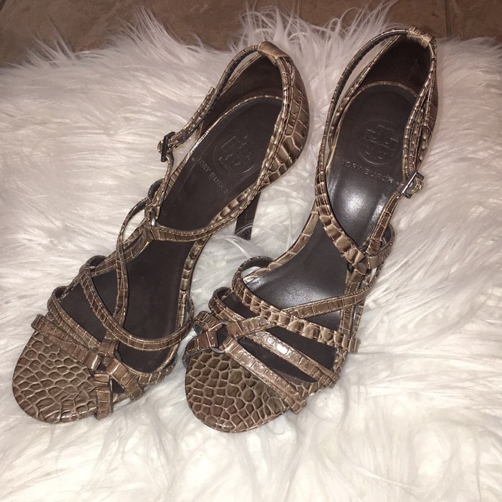 🌸🌴🌸🌴 Tory Burch Croc Sandals 🌸🌴🌸